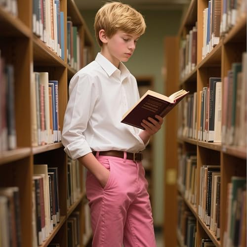 Boys Flat Front Pants for Kids School Uniform Slacks Pants with Adjustable Waist4