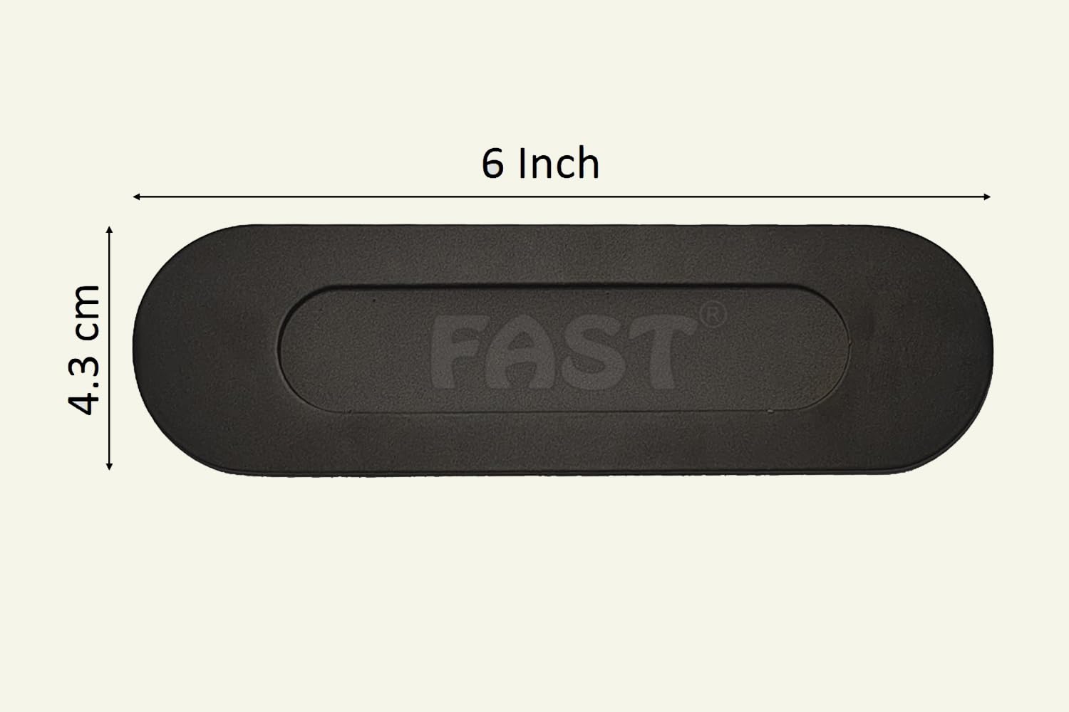 FAST CSH03 Stainless Steel Black Architechral Cabinet Concealed Sliding Door Handle for Wardrobe & Cupboard Doors. (6 INCH) — Amazon image 4