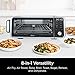 Ninja SP201 Digital Air Fry Pro Countertop 8-in-1 Oven with Extended Height, XL Capacity, Flip Up & Away Capability for Storage Space, with Air Fry Basket, Wire Rack & Crumb Tray, Silver