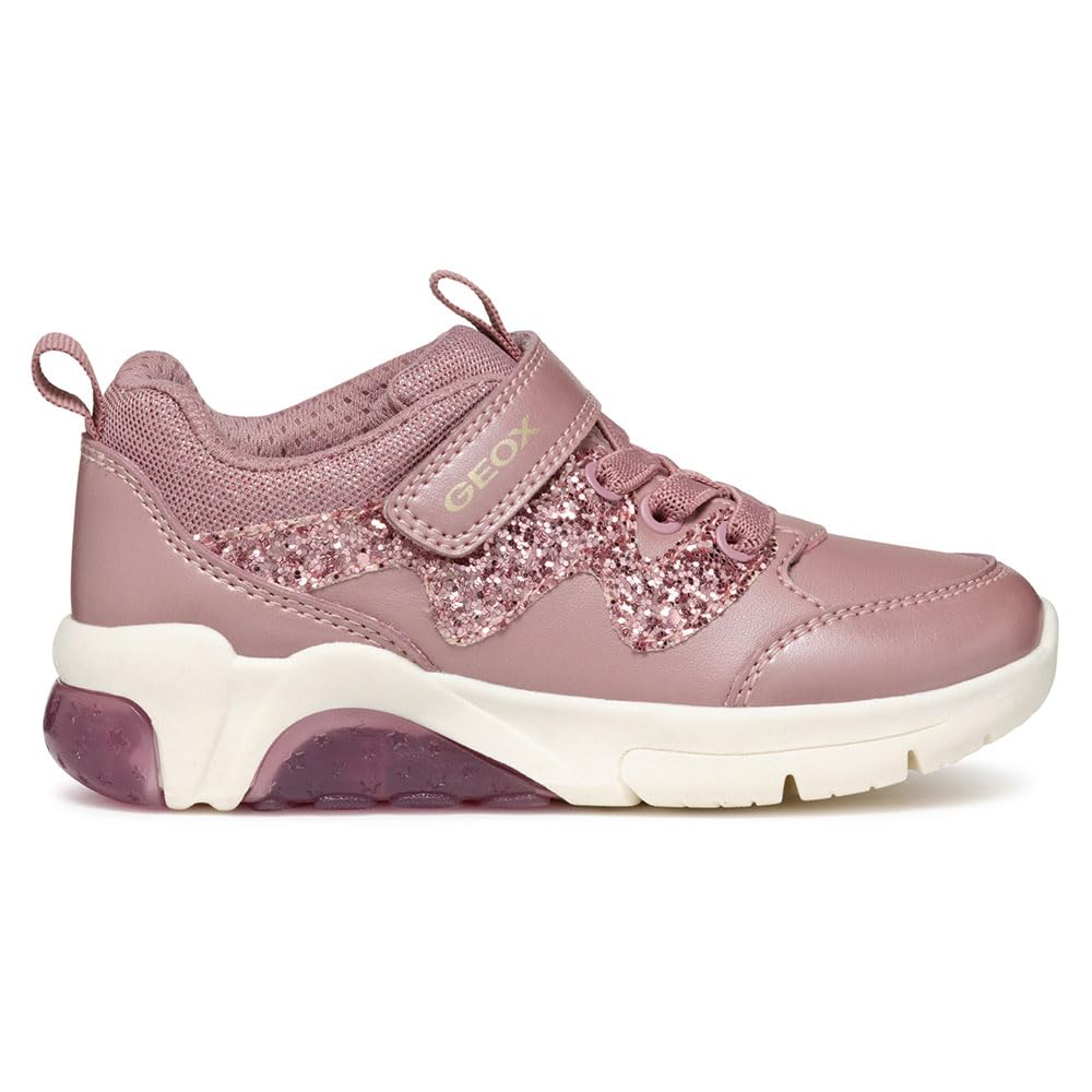 Geox J Fadinlight Girl D, Girls Sneakers, Old Rose, 11.5 UK Child