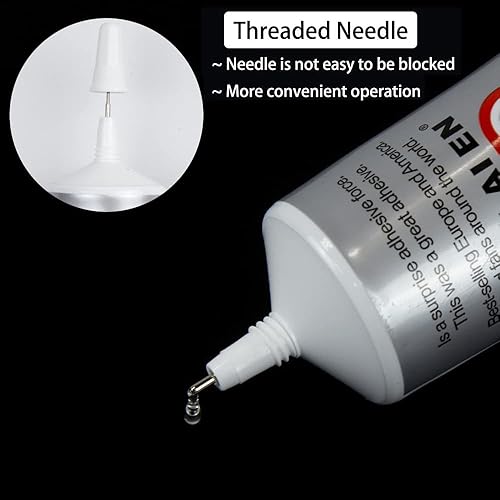 Miniatura 2 de B-7000 - Pegamento B7000 de 3.7 fl oz, adhesivo industrial multiusos de alto grado B7000, adhesivos transparentes semifluidos adecuados para