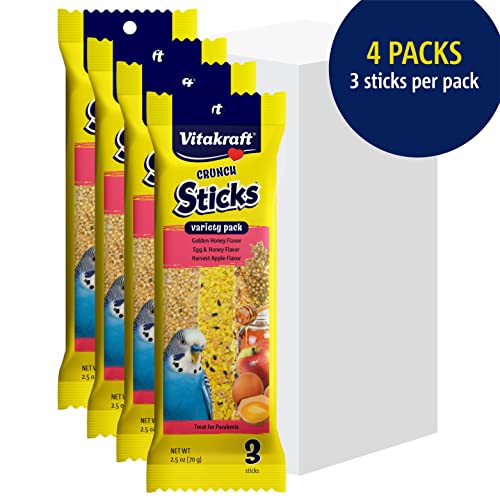 Vitakraft Crunch Sticks Parakeet Treat - Honey, Egg, And Apple- Pet Bird Treat Toy thumb #7