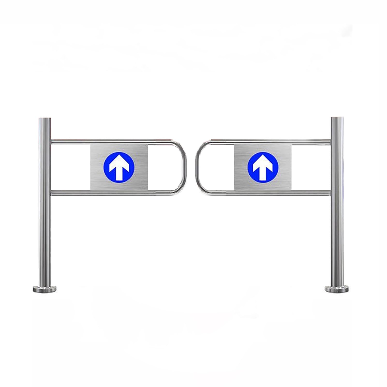 Puerta batiente Industrial - Puerta de Entrada de Seguridad bidireccional para supermercados y almacenes, Control de Acceso de Acero Inoxidable para bibliotecas y Tiendas