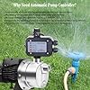 MARSTEK IP65 Automatic Water Pump Controller,Water Pump Pressure Switch Water Flow Sensor Switch Electronic Pump Pressure Regulator for Self-priming Pump,110V-120V~50/60Hz