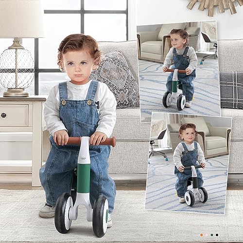 Baby Balance Bike For 12-36 Months Kids,Toddler Riding Bike Used To Standing And Walking Training,2 Modes Handlebar Adjustable Seat Height With Soft Seat,Toddler Balance Bicycle Toy No Pedal 3 Wheels #TOP7