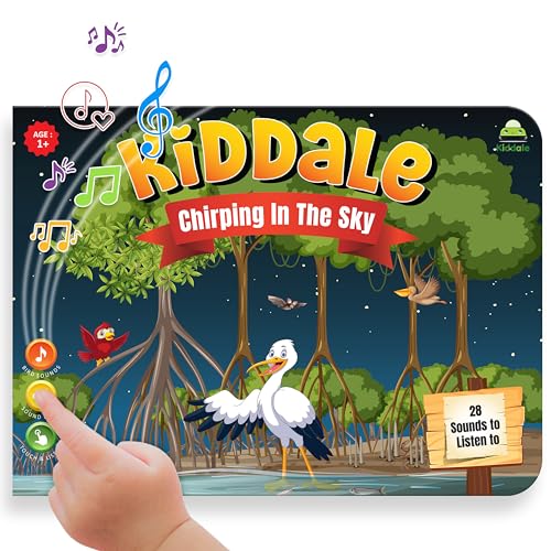 Image of Kiddale Pack of 3: Chirping in The Sky Sound with 2 Non-Sound Books - Rhymes & Chimes & Rhymes for Playtime for Kids Aged 3-5 | Screen-Free Fun & Learning