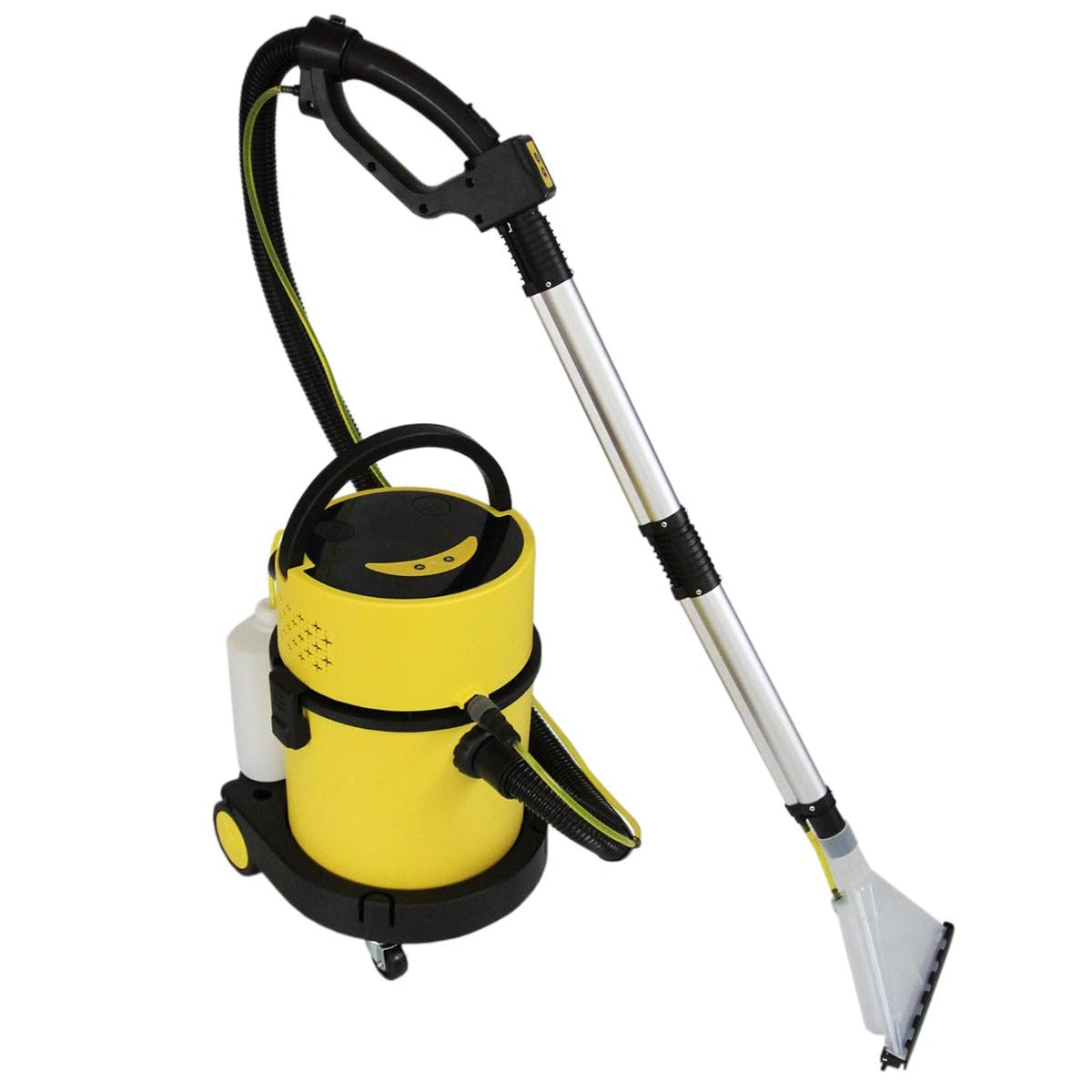 Aspiradora Industrial en Seco y Húmedo+ Accesorios 1200W 20L Filtro Esponja+HEPA con Cable Ruedas Función Rebobinado Automático Aspirador Seco Liquido Mojado Powerful Wet+Dry Vacuum Cleaner