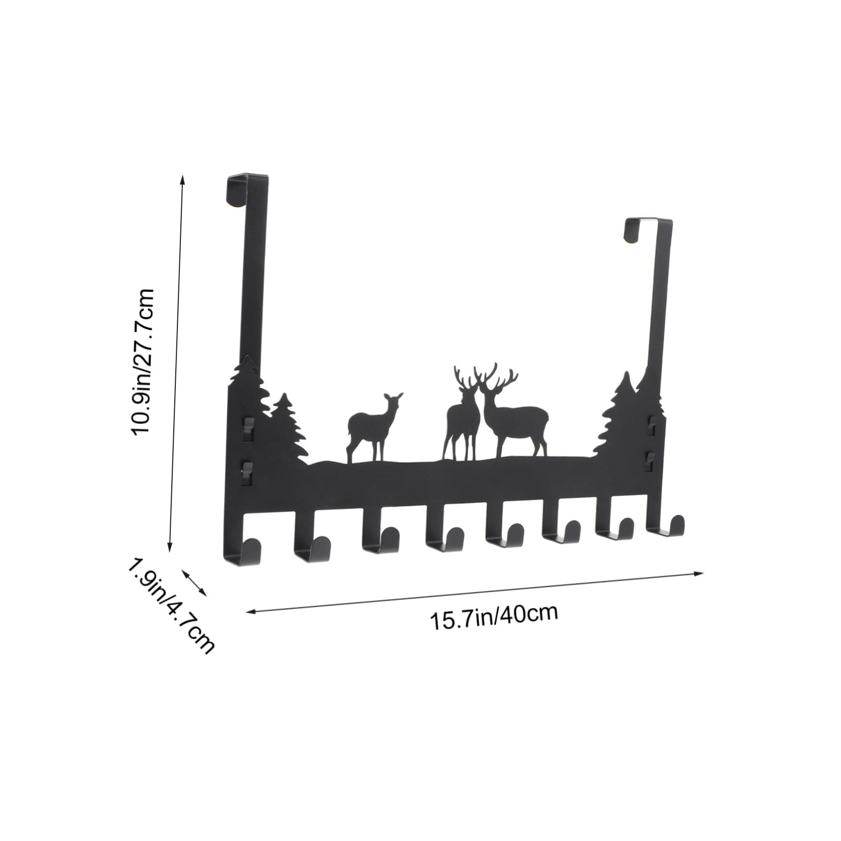 Homoyoyo Door Hooks for Hanging Rear Door Organizer Space-Saving Adhesive Hanger for Coat Hat Storage