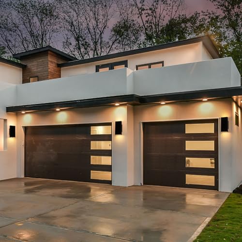 Image of Modern Outdoor Wall Light Black Up and Down Lights Outdoor 10 inch LED Exterior Lighting Fixtures for House, Porch Outside Lights for Entryway Front Door Patio Garage (10W, 3000K /4500K /6000K)