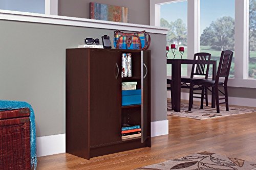 ClosetMaid 8925 2-Door Stackable Laminate Organizer, Espresso - Thumbnail 2