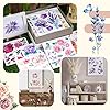 BBTO 12 Sheets Rub on Transfers for Crafts and Furniture Rub on Transfer Stickers Decals for Wood DIY Paper Home Decor, 5.5 x 5.7 Inch(Floral Style) #4
