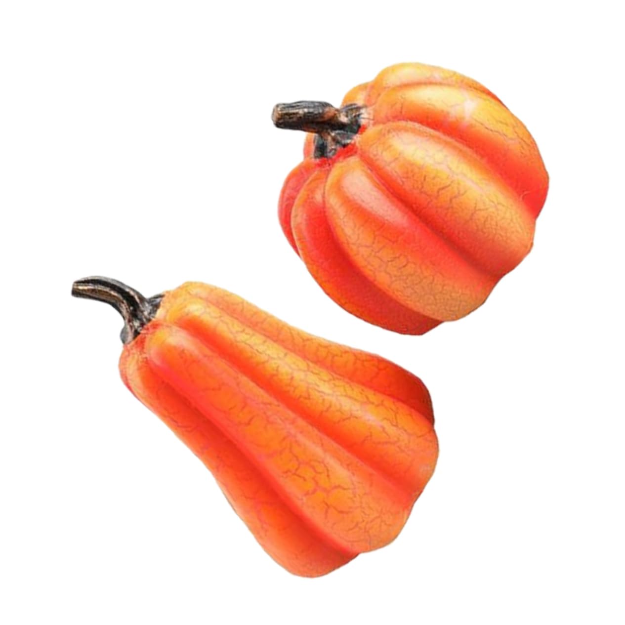 CORHAD 2Pcs LED Pumpkin Light Decor Charming Halloween Desk Ornament Cute Resin Pumpkin Lamps for Festive Atmosphere Halloween Parties and Themed Celebrations