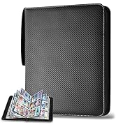 amazon baseball card binder Amazon.com: 400 Pockets TONESPAC Card Binder Carrying Holder Compatible  with Trading Cards Binder, Coupon Organizer Baseball Card Sleeves, Sports  Cards (Stripe Black) : Toys & Games main image 1
