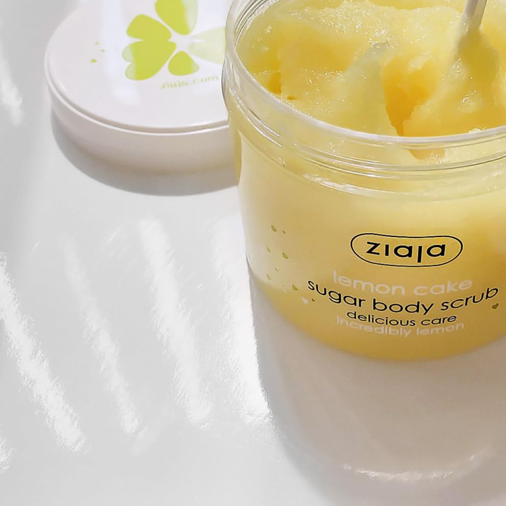 Ziaja Lemon Cake Exfoliante Corporal De Azúcar, color Amarillo, 300 ml - Imagen 6