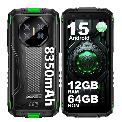 DOOGEE Fire 3 Outdoor Smartphone Android 15, 8350mAh, 12GB RAM+64GB ROM/2TB Outdoor Handy Ohne Vertrag, Octa Core,13MP+8MP, 5.5\" Baustellenhandy, IP68 Wasserdicht/NFC/Face ID DOOGEE Fire 3 Outdoor Smartphone Android 15, 8350mAh, 12GB RAM+64GB ROM/2TB Outdoor Handy Ohne Vertrag, Octa Core,13MP+8MP, 5.5\" Baustellenhandy, IP68 Wasserdicht/NFC/Face ID