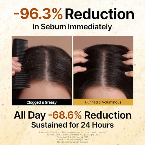 Image of GROWUS Sea Salt Clarifying Shampoo - Scalp Detox for Oily, Itchy Scalp, Purifying Shampoo for Build Up & Flakes, Free from Harsh Sulfate & Paraben, 16.9 fl. oz.