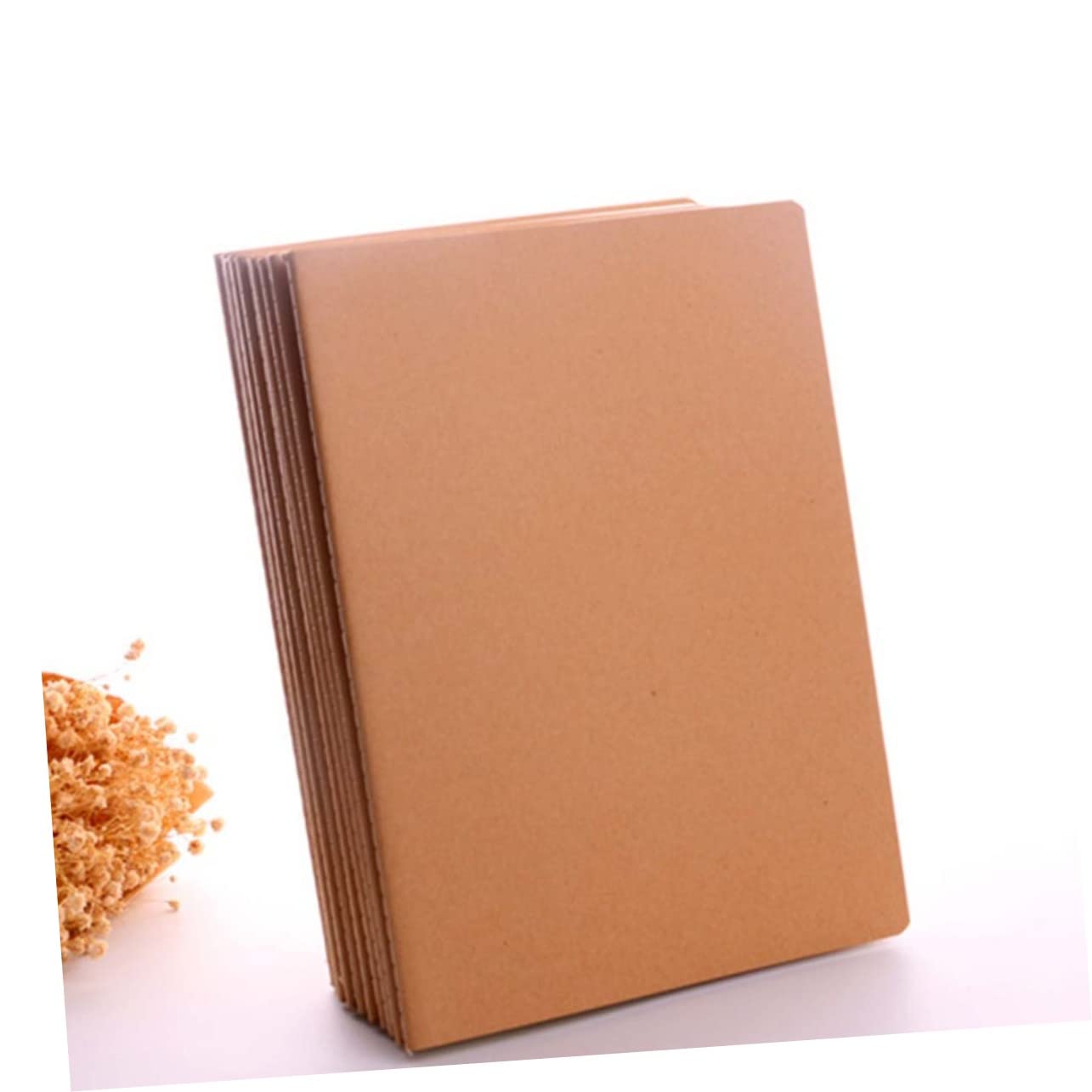 Quaderno Bianco A6 in Carta Kraft, 18 Pezzi, per Scrivere e Disegnare | Circa 30 Pagine, Interno senza Righe, Diario da Viaggio e Scrittura Creativa