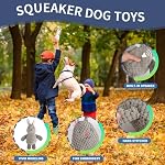 5-Pack Squeaky Dog Toys – Durable Animal-Shaped Plush Chew Toys for Dogs, Handmade Interactive Puppy Toys with Squeaker, Perfect for Reducing Destructive Behavior - Image 4