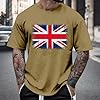 T Shirt Men's Tops Casual Men's T-Shirt Graphic Print Basic T-Shirt Summer Short Sleeve Round Neck T-Shirt, khaki, XXL #1