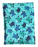 Heating Pad Replacement Cover, Fits 12 X 15 Electric Heating Pads Cotton Flannel (BlueTurtles)
