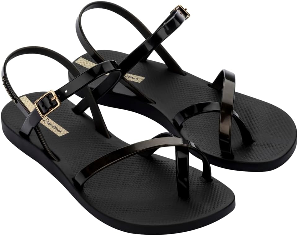 WOMENS FASHION SAND VIII FEM BLACK/GOLD BLACK