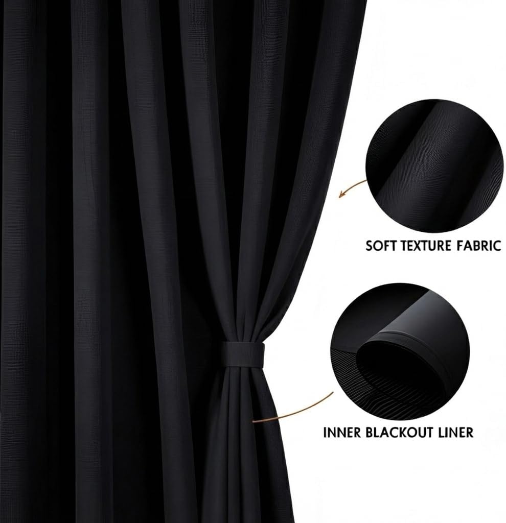 RV Window Curtains for Inside Camper - Blackout Privacy Curtains for RV, Trailer, Van - Thermal Insulated, Easy Install - Perfect for Camper Windows Interior Cover