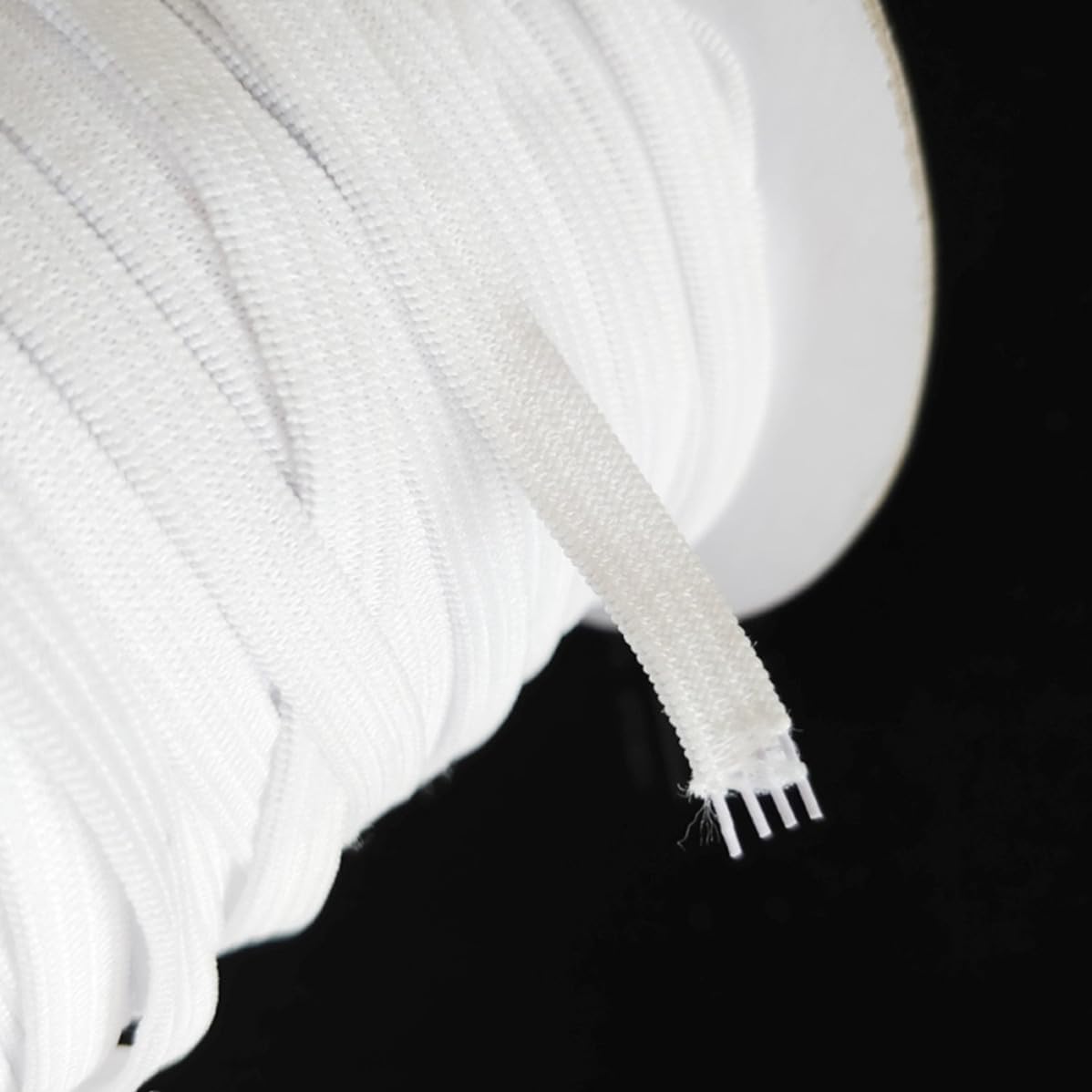 Polyester Elastic Rope 80 Yard Roll Practical and Easy to Use White for Mask Replacement Elastic Strap for DIY Mask Making and Craft Sewing Projects