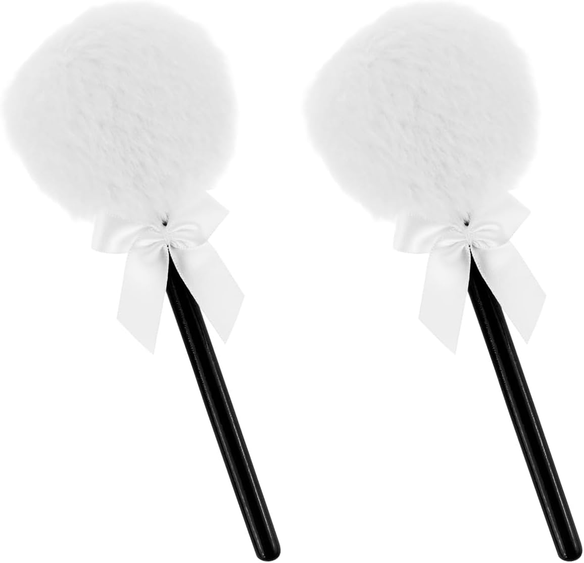 Lollipop Shape Setting Powder Puff,Fluffy Body Powder with Long Handle,Soft Cosmetic Makeup Puffs Women,Cosmetic Applicator for Setting Loose Dusting Blender & BodyPowder Application