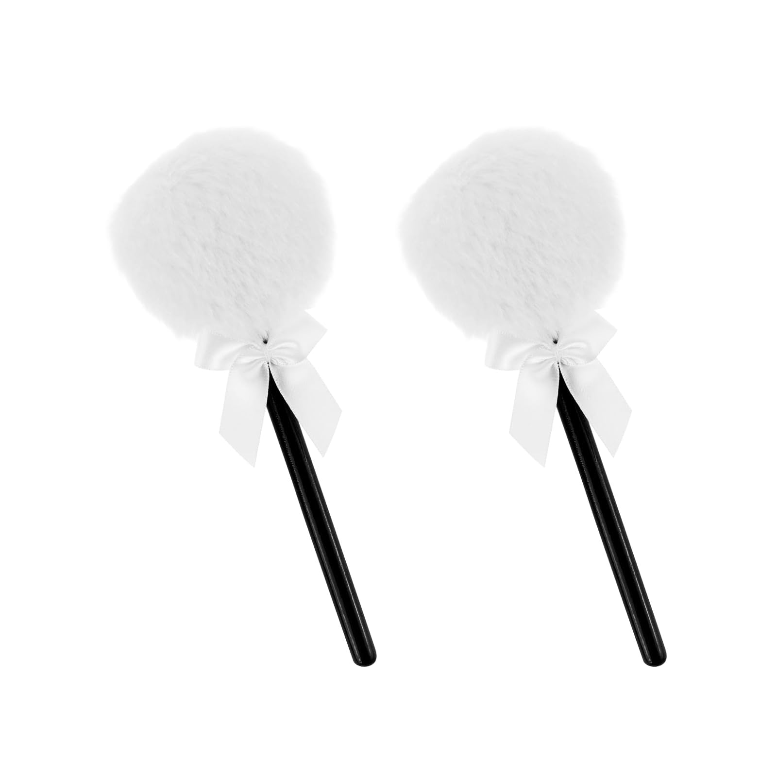 Lollipop Shape Setting Powder Puff,Fluffy Body Powder with Long Handle,Soft Cosmetic Makeup Puffs Women,Cosmetic Applicator for Setting Loose Dusting Blender & BodyPowder Application