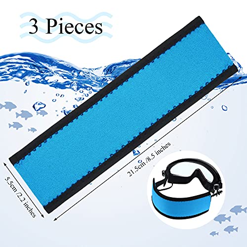 3 Pieces Swimming Mask Strap Cover Neoprene Diving Mask Straps Adjustable Neoprene Hair Protector Wrap For Dive And Snorkel Masks Water Sports #TOP2