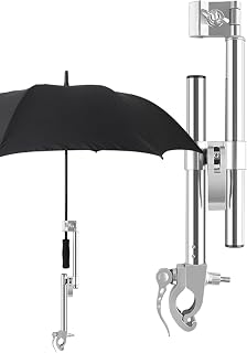 Soporte para paraguas para cochecito, soporte para paraguas de ciclismo | Abrazadera de paraguas para montaje en paraguas de ciclismo,Soporte para paraguas, soporte para paraguas ajustable para sillas