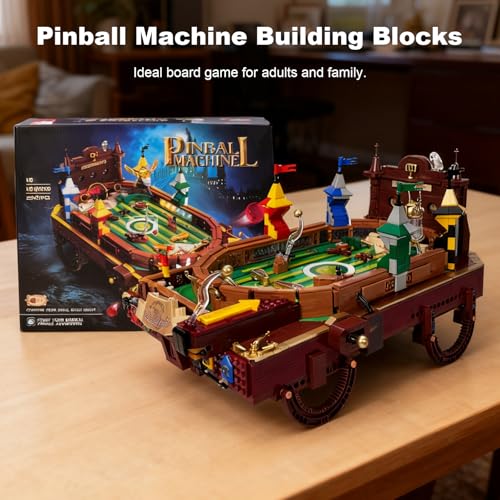 Holexapyd Harry Pinball Machine Building Sets for Adults, Motorized Arcade Board Game with LED Lights, Tabletop Gift Ideas for Movie Fans (2240pcs) by Holexapyd - Used condition - Image 7