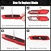 DIYSELF 2 Pack Box Cutter Retractable, Box Opener Tool Exacto Knife, Razor Knife Blade, Aluminum Alloy and Non-slip Rubber Handle, Heavy Duty Utility Knife for Carton, Cardboard and Box (Red)