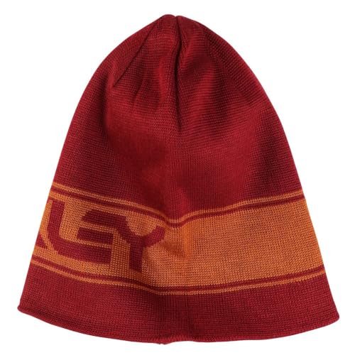 Oakley Męska czapka Thermonuclear Protection dwustronna czapka beanie, Żelazo czerwone, Rozmiar uniwersalny
