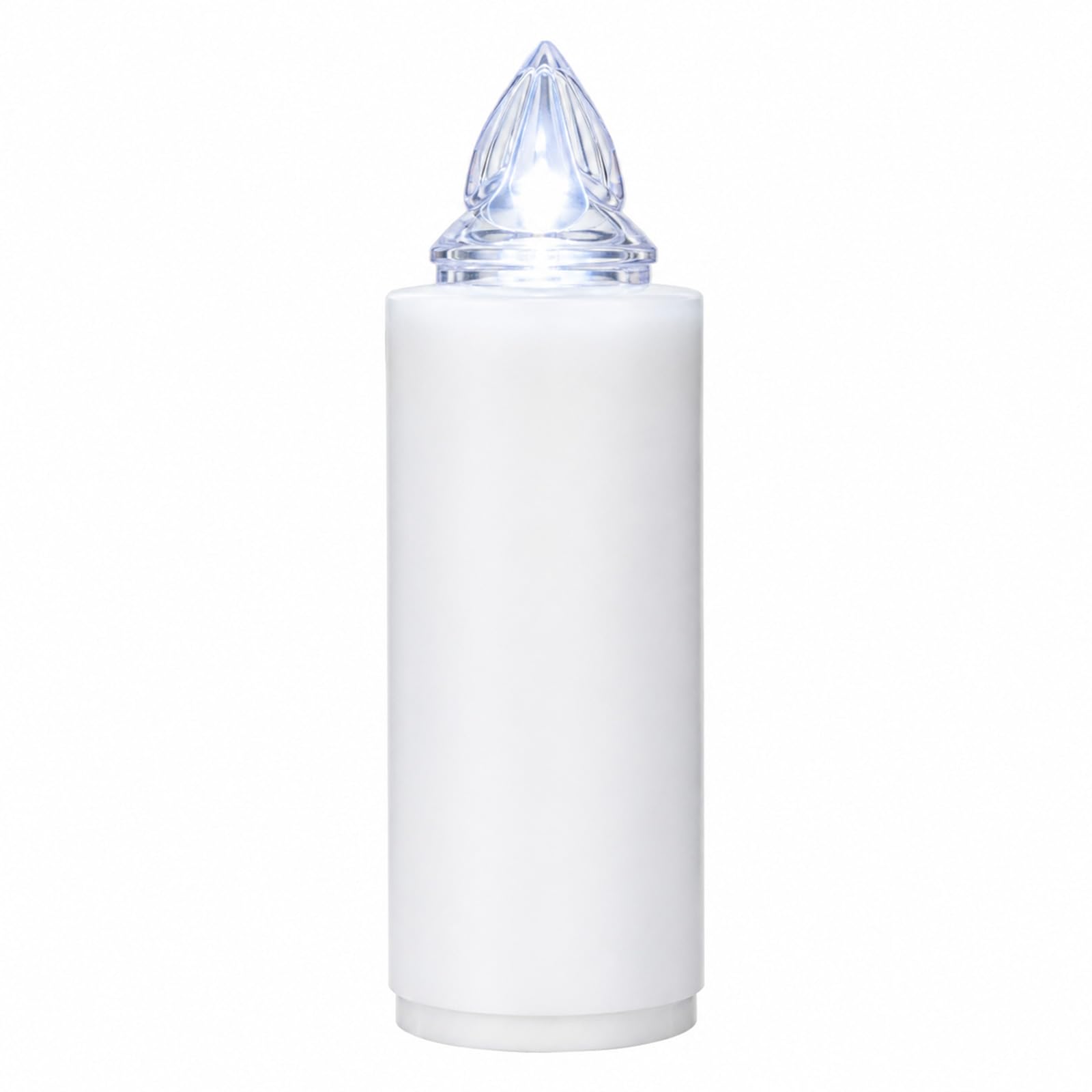 Zm Market Lumino Elettrico a Led Stilo Pacis, Durata 365 Giorni, Bianco con Luce Intermittente Bianco, dimensioni 9.5xø3 cm