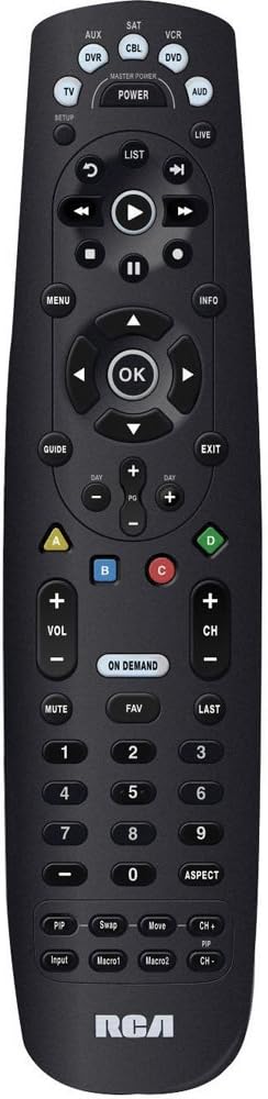 RCA RCRP05BR 5-Device Universal Remote Control