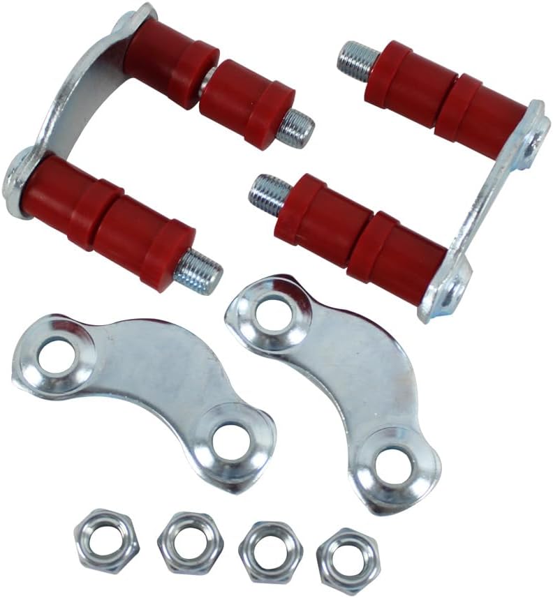 Rear Leaf Spring Polyurethane Shackle Kit Compatible with 1955 Chevy Bel Air 150 210