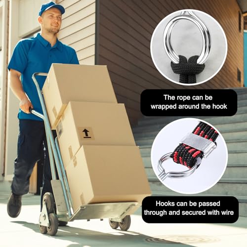 EXIN DEHCEN 10 Stück Spiralhaken, Seilhaken, Planenspanner Edelstahl Haken Anhänger, Universal Haken für Expanderseil, Haken mit öse für Anhänger LKW Boot Fahrrad Motorrad Planen (Silber)