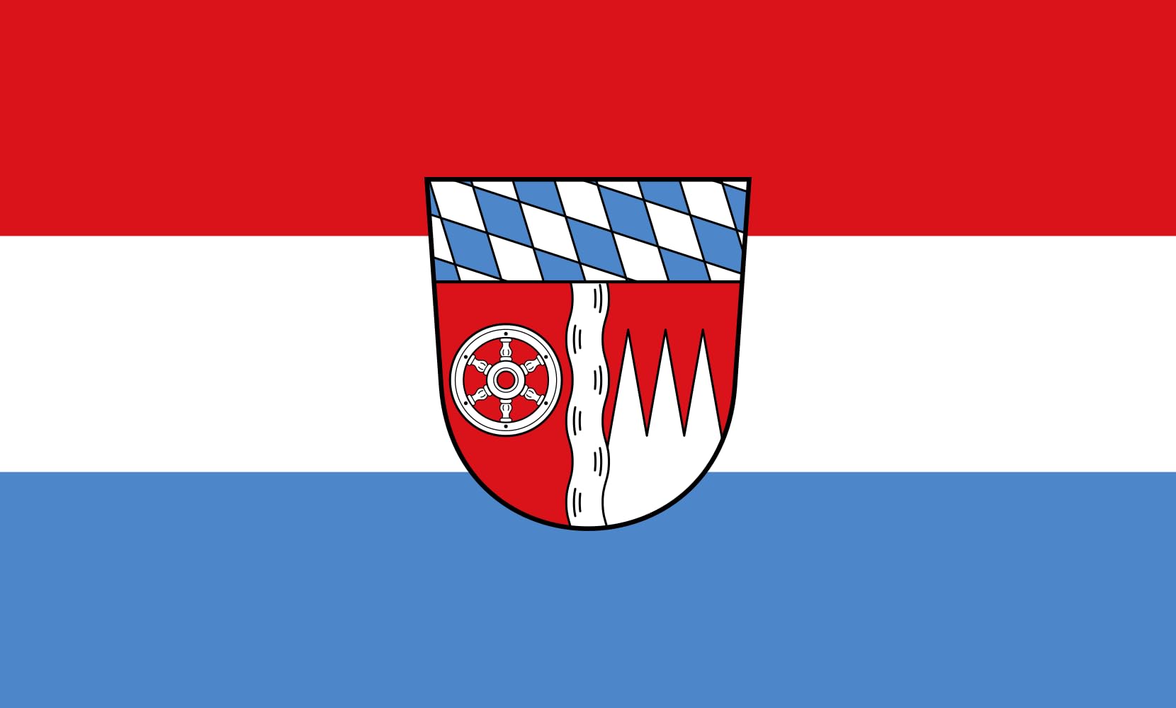 Drapeau paysage Miltenberg de 1.35m² finitions premium pour mât officiel