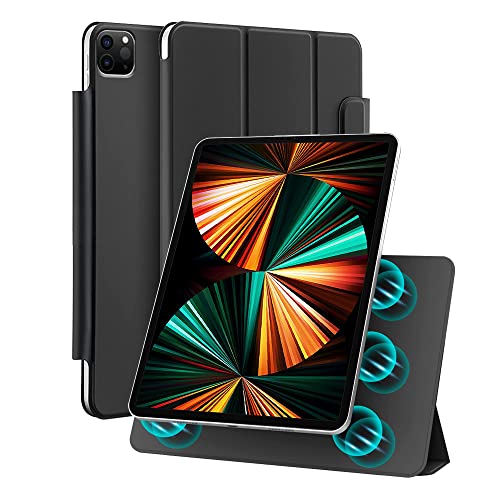 AmazonBasics Magnetic Case Compatible with Apple iPad Pro 12.9 Inch (2022/2021/2020, 6th/5th/4th Gen), Auto Sleep/Wake, Easy Magnetic Attachment, with Two Way Troifold Stand, Smooth Cover - Black (B0BQN9KKMC) Amazon Price History, Amazon Price Tracker