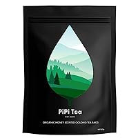Vista 1 de Pipi Tea - Bolsas de té orgánico Oolong - Té de hoja entera, (20 bolsas) 0.14 oz de hojas de té seleccionadas - Ayuda a reducir los niveles