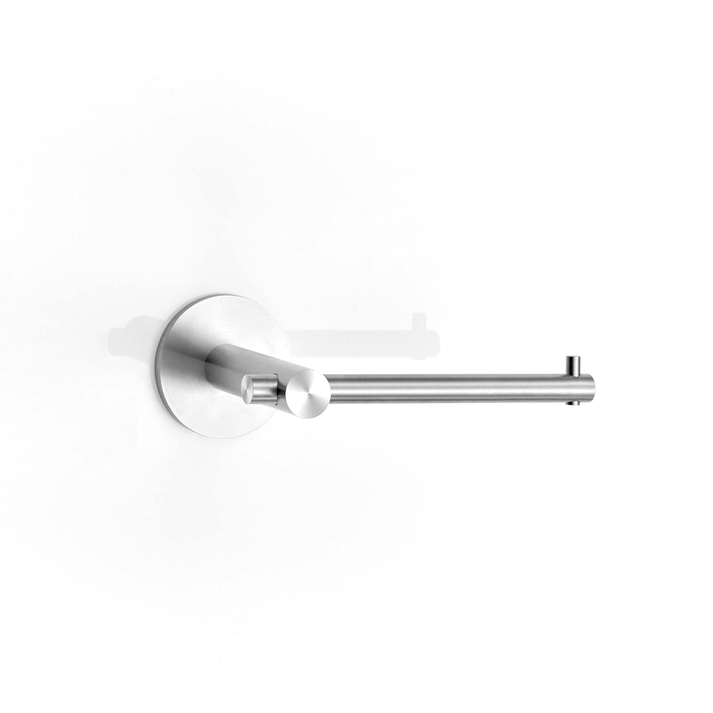 PHOS Edelstahl Design, TPH3-140, uchwyt na papier toaletowy z pisakiem do rolki WC, ukryte połączenie śrubowe, masywna stal szlachetna, szlifowana, 100% Made in Germany