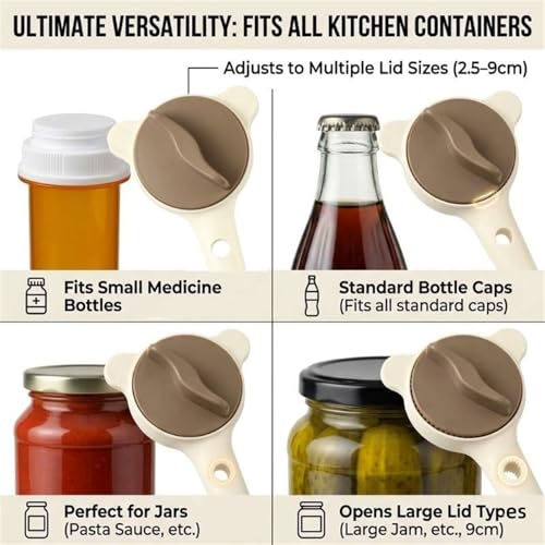 Ouvre-bocal réglable pour simplifier la cuisine et les repas - 6