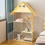 Stabilité parfaite : les enclos des cages pour petits animaux sont fabriqués en métal robuste et résistant avec une finition noire pour éviter la rouille. Les plateformes reliées par des rampes permettant à vos petits animaux de grimper et d'explorer en toute sécurité.