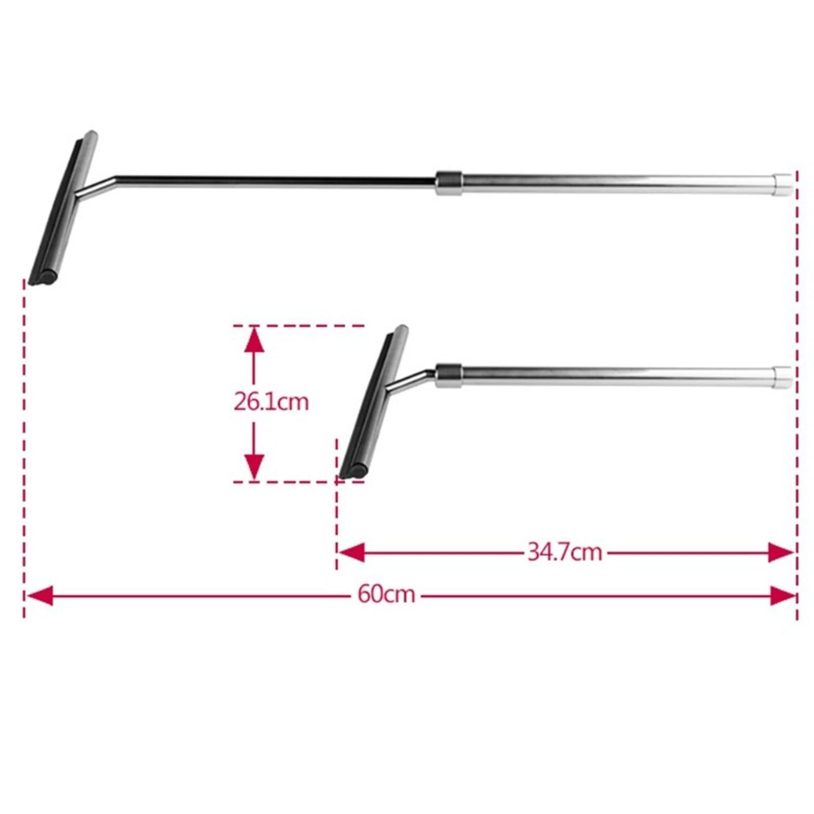 JINGYAN Ściągaczki prysznicowe Telescopic Shower Squeegee Window Glass Wiper Scraper with for Bathroom Kitchen Car
