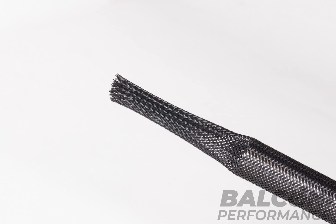 Guaina Trecciata Poliestere Elastica, diametro 10 mm espandibile a 18 mm, colore Nero, 10 Metri