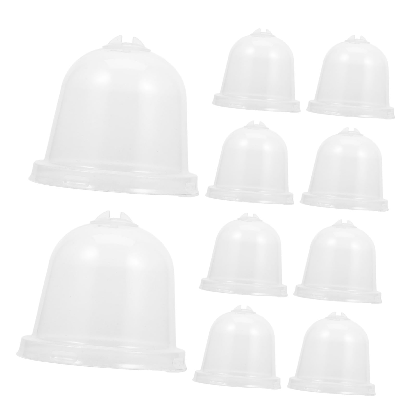 OFFSCH Plant Enclosure Cloches Seedling Domes Plant Enclosure Bell Mini Greenhouse for Plants Bell Shaped Plant Protector Optimal Warmth Cold