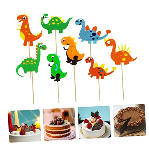 TEHAUX 8 Pçs De Inserção De Bolo Decoração De Frutas Decoração De Deserto Decoração De Animal Decora
