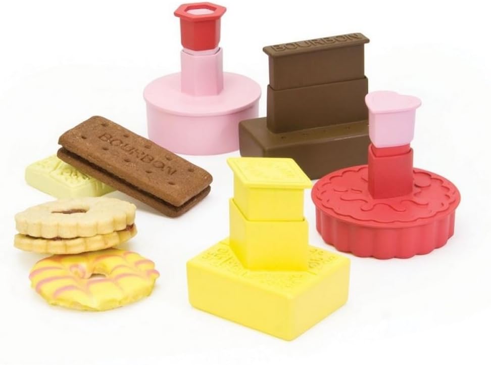 Dexam Cookie Cutters - British Biscuits, Custard Creams, Bourbon, Iced Ring (Pack of 2)