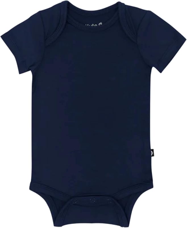 KYTE BABY Short Sleeve Baby Bodysuit, Buttery Soft Rayon Made From Bamboo, Wardrobe Essential For Newborn and Baby